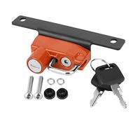 Cerradura para casco de motocicleta, aleación lateral derecha, antirrobo, compatible con R NineT (Naranja)