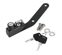 Cerradura para casco de motocicleta, antirrobo, aleación de aluminio de alta resistencia, duradera, a prueba de herrumbre, cerradura segura para casco para GSX R1000 R L7 2017 (Negra)