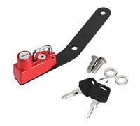 Cerradura para casco de motocicleta, antirrobo, aleación de aluminio de alta resistencia, duradera, a prueba de herrumbre, cerradura segura para casco para GSX R1000 R L7 2017 (Roja)