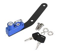 Cerradura para casco de motocicleta, antirrobo, aleación de aluminio de alta resistencia, duradera, a prueba de herrumbre, cerradura segura para casco para GSX R1000 R L7 2017 (Azul)