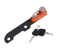 Cerradura para casco de motocicleta, gancho de suspensión para casco seguro de aleación de aluminio resistente con 2 llaves, ajuste perfecto para Z900 2017 Plus (Naranja)