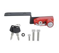 Cerradura para casco de motocicleta, gancho seguro duradero de aleación de aluminio para modelos 125 250 390 2017+, rojo, amarillo, naranja, verde y azul (Roja)