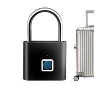Cerradura para casillero - Cerradura de huella digital recargable por USB, candado inteligente - para armario de dormitorio, almacenamiento escolar, equipaje, camarón al aire libre, valla puerta