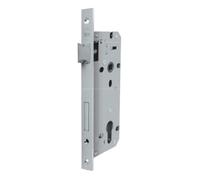 Cerradura para enhebrar Puertas de Madera con Frontal Borde Cuadro, Entrada 45 mm, Distancia Entre Ejes 85 mm