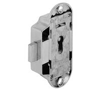 Cerradura para muebles (Apertura según normativa: DIN-derecha, Medida de mandril: 25 mm, Niquelado)