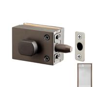 Cerradura para Puerta de Vidrio Instalación sin taladro, autoadhesivo y