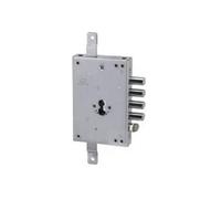 Cerradura para puertas blindadas a triple Cilindro Serie 50 cipierre Art. 50128 interasse pistones 28 mm y pestillo Reversible entrada 63 mm