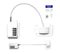 Cerradura para refrigerador - Cerraduras para refrigerador con contraseña, pestillo sin llave Accesorios de seguridad resistentes | Cerraduras para frigorífico y congelador para niños pequeños, mascot