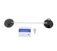 Cerradura para refrigerador, diseño combinado de cerradura para refrigerador a prueba de niños de 2 piezas para seguridad de cajones (FQ3 Black)