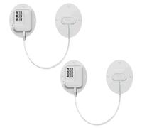 Cerradura para refrigerador, diseño combinado de cerradura para refrigerador a prueba de niños de 2 piezas para seguridad de cajones (FQ1 White)
