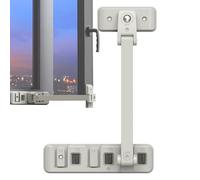 Cerradura para ventana de seguridad infantil - Restrictor estable para uso público en casa | Protector de marco sin botón, dispositivo obligatorio para la prevención, abrazadera de bisagra de