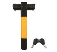 Cerradura para volante de coche, antirrobo, universal, portátil, con 2 llaves, para la mayoría de los coches, acero al carbono, aleación de zinc, material ABS