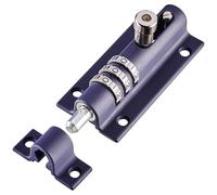 Cerradura Perno Combinado de puerta Squire (COMBI3) - Cerrojo de combinación de 3 ruedas - Cuerpo de fundición a presión resistente a la intemperie - Cerrojo deslizante a prueba de manipulaciones - Cerradura de puerta de alta seguridad para el hogar y los garajes (azul marino, 92 mm)