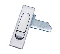 Cerradura plana de aleación de zinc for gabinete eléctrico, caja de distribución, puerta, 1 unidad(Matte Unlocking)