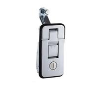 Cerradura plana de aleación de Zinc, tipo prensa, cerradura de puerta, cerradura de puerta de caja eléctrica, 1 Uds.(Chrome plating)