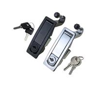 Cerradura plana MS606 con rebote tipo empuje, for puerta de gabinete, 1 unidad(Silver No lock)
