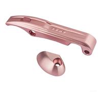 Cerradura plegable de aleación de aluminio para bicicleta, 11,5 x 3,9 x 1,4 cm, CNC mecanizado Hub Comp nt, perfil delgado compacto, diseño ligero, para bicicletas plegables (rosa)
