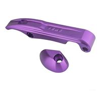 Cerradura plegable para manija de bicicleta, bloqueo de seguridad CNC de aleación de aluminio para DAHON, hebilla de seguridad plegable para manubrio para ruedas pequeñas (morado)