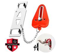 Cerradura portátil para puerta de viaje, resistente, perfecto para viajar, AirBNB, hotel, hogar, apartamento, escuela, evita la entrada no autorizada
