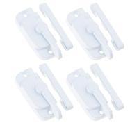 Cerradura Práctica De Marco Ventana Corredera Accesorio Práctico Para Cerradura Deslizante Aleación Aluminio Resistente Vertical Y Horizontal 4 Uds.