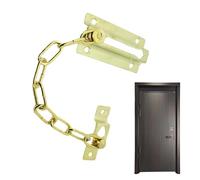 Cerradura Protectora De Puerta Con Cadena - Cerraduras De Cadena Con Pestillo Antirrobo, Protector De Puerta Con Cadena De Perforación | Cerradura De Puerta Cadena De Seguridad Cerradura De Cadena