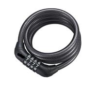 cerradura puerta 39.37FT Bike Lock Cable, Heavy Duty 4-Digit Combination Lock, Self-Coiling Anti-Theft Security Cable for Bicycle interior