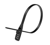 cerradura puerta Candado ajustable con cremallera for Cable, candado de seguridad combinado con casco, cochecito, equipaje, ligero y reutilizable interior