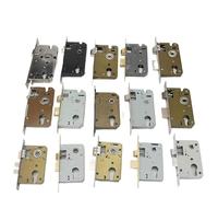 Cerradura Puerta Cuerpo de cerradura latón moderno, cerrojo cobre silenciosa, manija puerta universal, piezas repuesto, accesorios hardware(B)