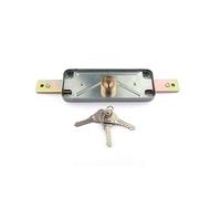 Cerradura Puerta Enrollable | Cilindro 60 mm | Con 3 llaves | Acero Galvanizado | Bloqueo con Llave | Uso: Cerraduras para Puertas, Persianas Enrollables, Puerta Garaje
