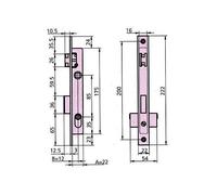 Cerradura puerta metalica 1963/5 CVL