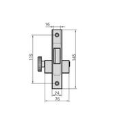 Cerradura puerta metalica 1979p/0 CVL