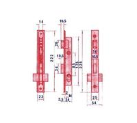 Cerradura puerta metalica 5550/14 LINCE