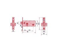 Cerradura puerta metalica 5557/70 ln LINCE