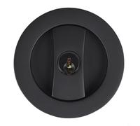 Cerradura redonda con gancho invisible para puertas correderas, mejora la privacidad del baño (negro)