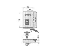 Cerradura seguridad 10c hs-3 hn izquierda YALE