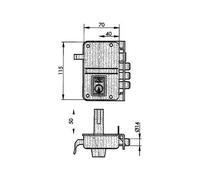 Cerradura seguridad 8 yl6 hn derecha YALE