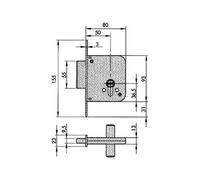 Cerradura seguridad 8801 hs-6 5 llaves m3 YALE