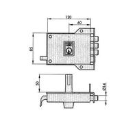 YALE 7-Hn Izda Cerraduras