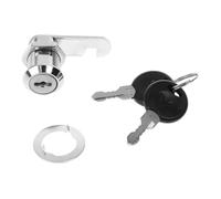 Cerradura Taquilla 2 juegos de aleación Zinc, 10mm/16mm/20mm/25mm, cerradura leva duradera, archivador, buzón postal, cajón, armario, con llaves(25mm)