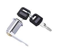 Cerradura Taquilla 5/20 juegos de cerradura leva casillero seguridad gabinete cilindro Metal con 2 llaves misma llave diferente buzón cajón 16mm(Yellow,100 Sets)