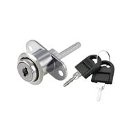 Cerradura Taquilla Cerraduras de cilindro 16/19mm, cerradura for buzón del gabinete, muebles, escritorio, cajón, armario, caja, con 2 llaves for herrajes for(Black-19mm)