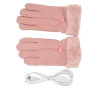 Cerradura térmica USB para guantera de motocicleta, con pantalla táctil, control de temperatura ajustable y calentamiento rápido de las manos, diseño rosa elegante ideal para mujeres
