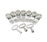 Cerradura triangular de acero inoxidable 304 MS705 con lengüeta de apertura de 22 mm for puerta de gabinete, cerradura de ascensor, cerradura de leva, 1 unidad(3 angle lock core H)