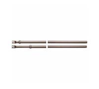 Cerradura triple art. 631 con medio vuelto. Bomba-cilindro Ø 30 mm con longitud externa 50 mm. Apertura interior con pomo, recorrido pestillos 40 mm, carrera de barras 17 mm, bomba única externa.