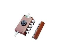 Cerradura Triplice Art. 426 pompa-cilindro diámetro 30 mm con longitud externa mm 50. Apertura interior con llave, Corsa varillas mm 16, una bomba externa. Acabado color charol Bronce. Sin barras.