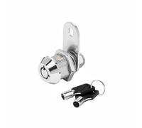 Cerradura tubular de 5/8 pulgadas de aleación de zinc para buzón de seguridad, cerradura de leva con 2 llaves, cerradura de cilindro para buzón, caravana, cajón de puerta