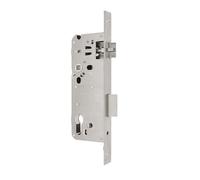 Cerradura tubular de acero inoxidable, cerradura de mortaja para distancia de trabajo en metal de 85 mm, cerradura de cilindro de puerta, caja de cerradura para puerta de jardín con lengüeta en U para