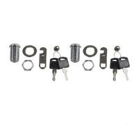 Cerradura tubular de repuesto para caja de herramientas y gabinetes, paquete de 2 con llaves para almacenamiento de RV, archivadores y compartimentos de caravana (30 mm)