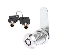 Cerradura tubular de rosca de 30 mm de aleación de zinc para cajón, cerradura de cilindro con 2 llaves para puerta, buzón, armario, buzón