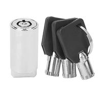 Cerradura Tubular para Máquina Expendedora, Cilindro de Aleación de Zinc con 3 Llaves, Antirrobo para Máquinas de Refrescos, Snacks y Cajas de Seguridad